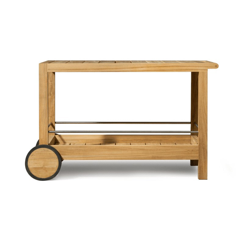 Tavola Teak Slatted Bar Cart by Harbour