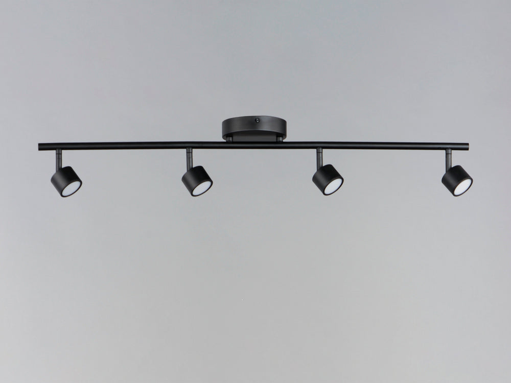 Taylor 4-Light Fixed Rail LED Track Light by ET2 Lighting, styled view 1