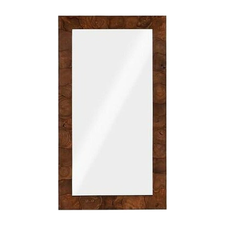 Teak Slice Mirror, Rectangle Phillips Collection