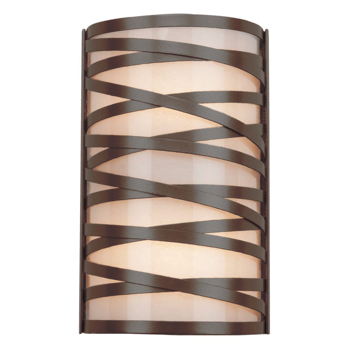 Tempest Cover Sconce by Hammerton Studio, finish and glass detail