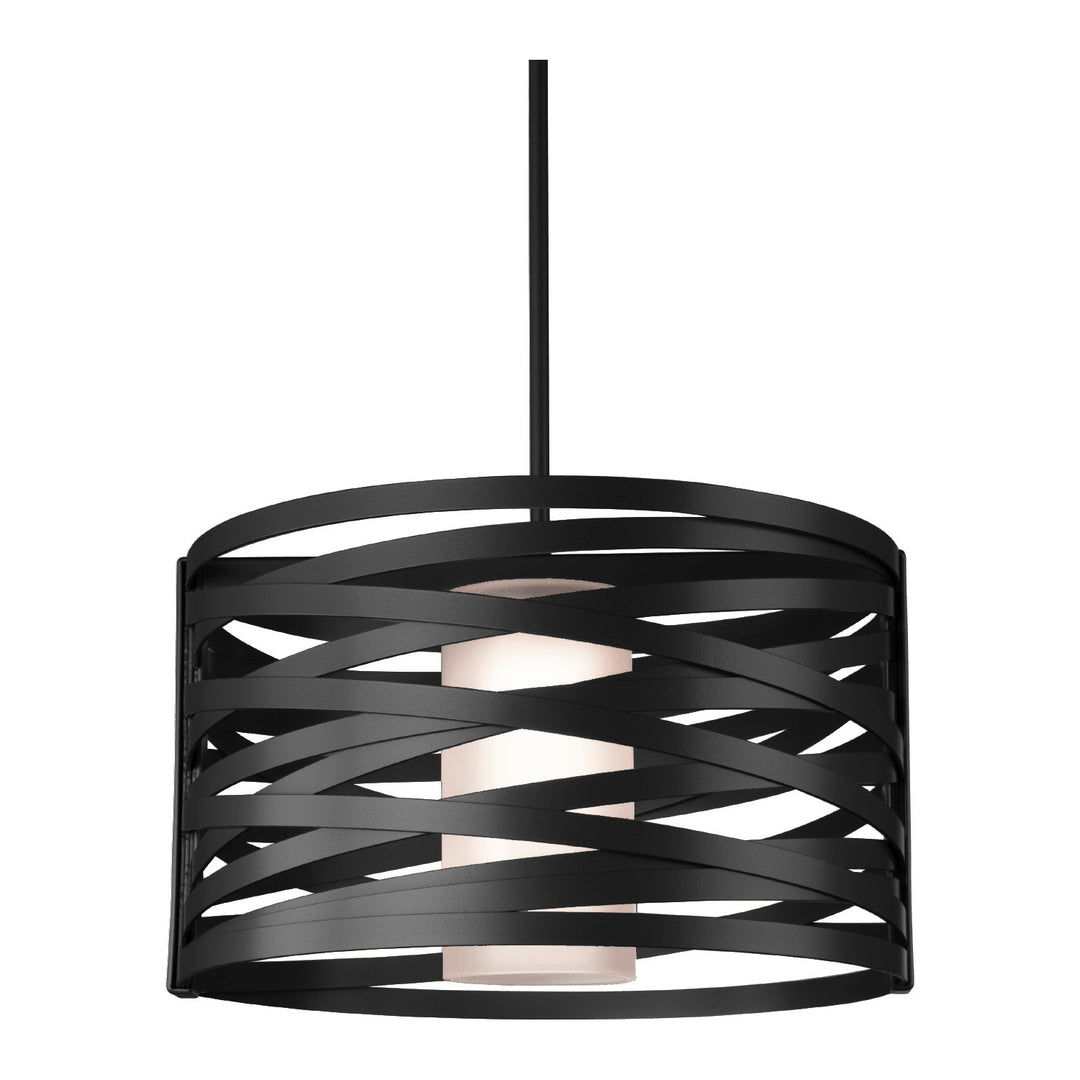 Tempest Drum Chandelier by Hammerton Studio, finish and glass detail