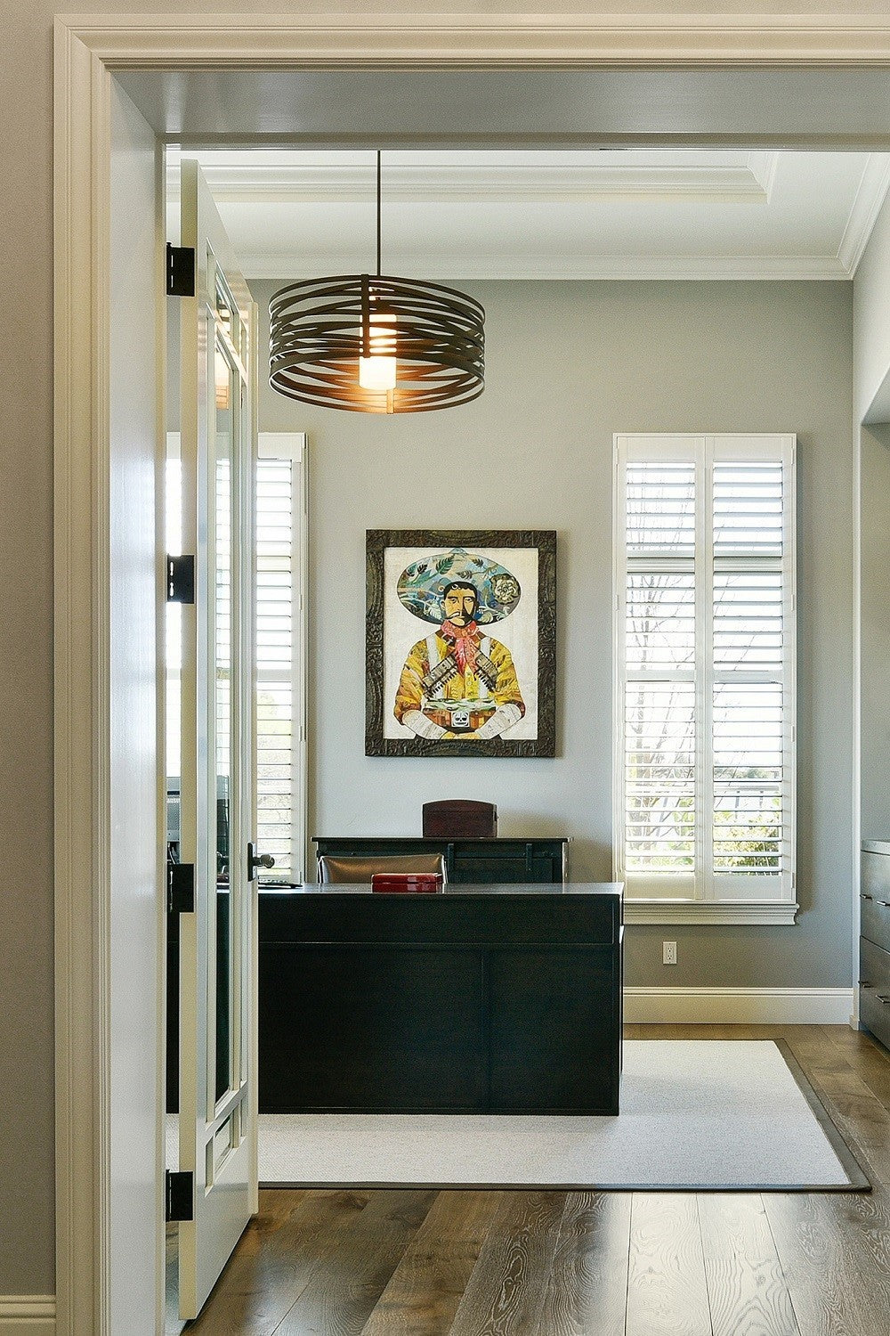 Tempest Drum Chandelier by Hammerton Studio in a styled interior