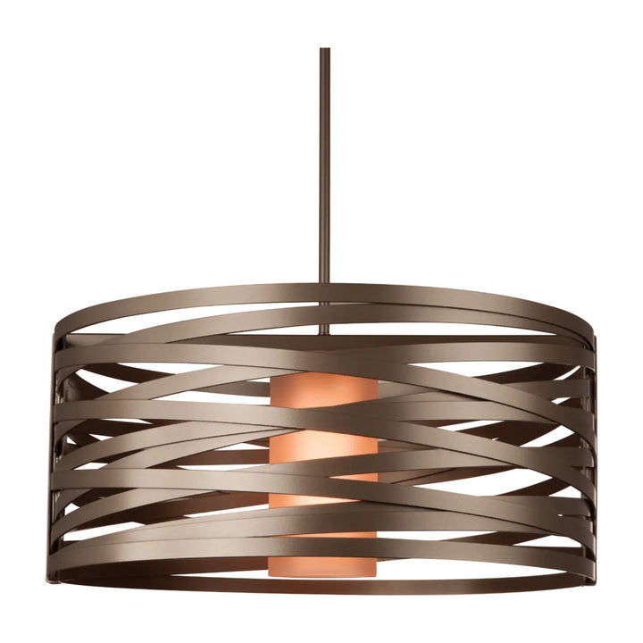Tempest Drum Chandelier with Glass Shade by Hammerton Studio — Medium, frosted glass diffuser