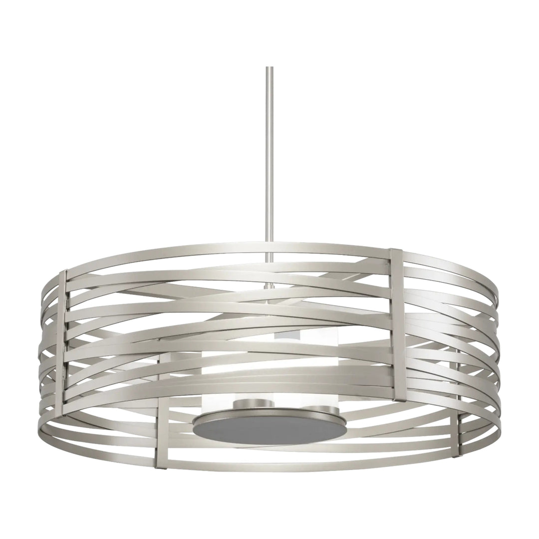 Tempest Drum Chandelier with Glass Shade by Hammerton Studio — XL, frosted glass diffuser
