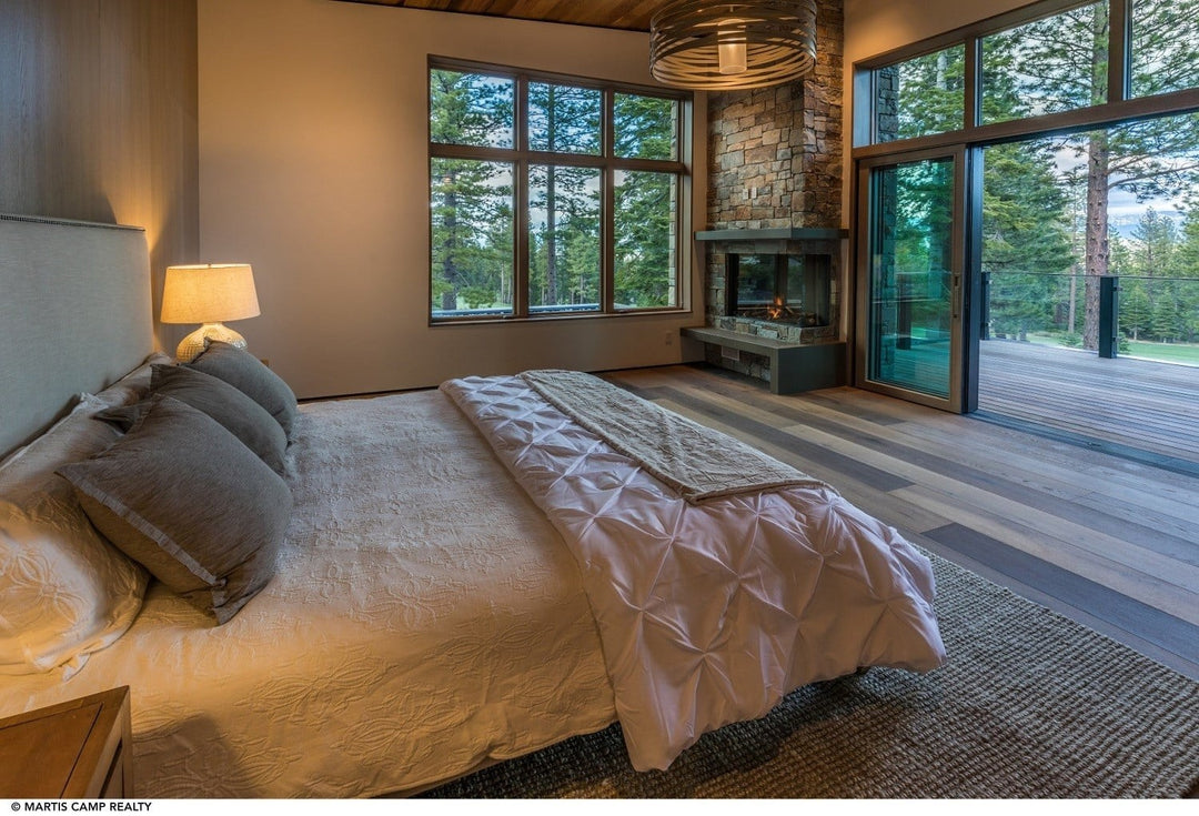 Tempest Drum Chandelier with Linen Shade by Hammerton Studio in a styled interior