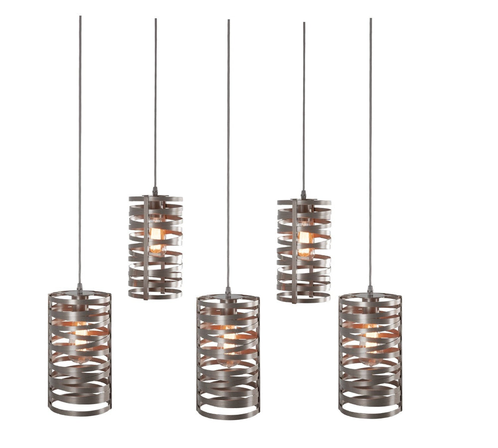 Tempest Linear Pendant Chandelier by Hammerton Studio in a styled interior