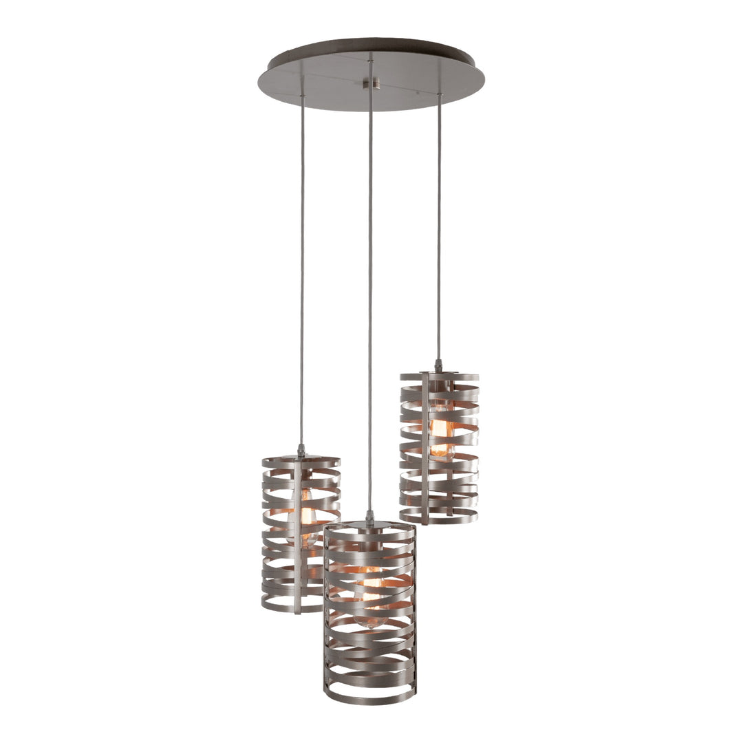 Tempest Round Pendant Chandelier by Hammerton Studio, 3 Lights