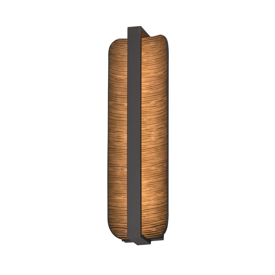 Terra 24.5" LED Outdoor Wall Sconce by ET2 Lighting in Architectural Bronze, front view