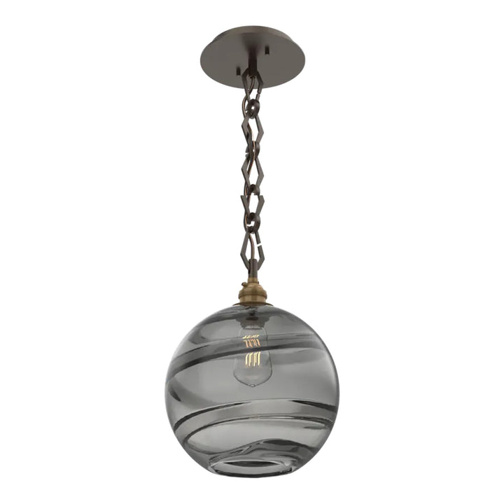 Terra Pendant by Hammerton Studio in Flat Bronze on Diamond Chain