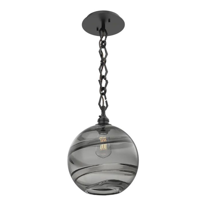 Terra Pendant by Hammerton Studio in Matte Black on Diamond Chain
