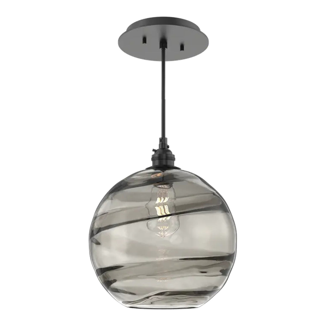 Terra Pendant by Hammerton Studio in Matte Black on adjustable cord
