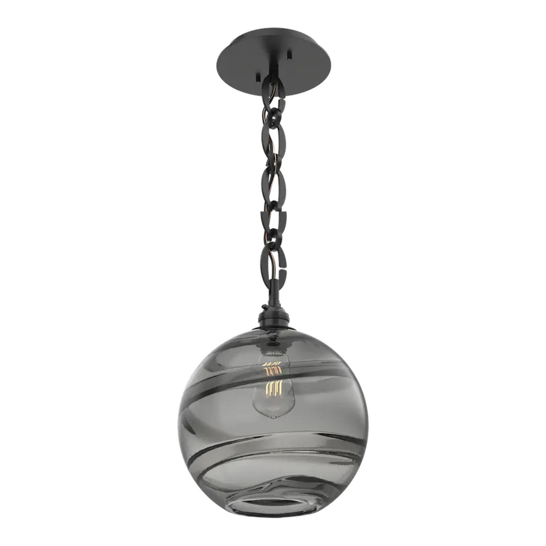 Terra Pendant by Hammerton Studio in Matte Black on Oval Chain
