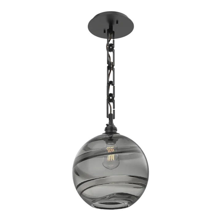 Terra Pendant by Hammerton Studio in Matte Black on Rectangular Chain
