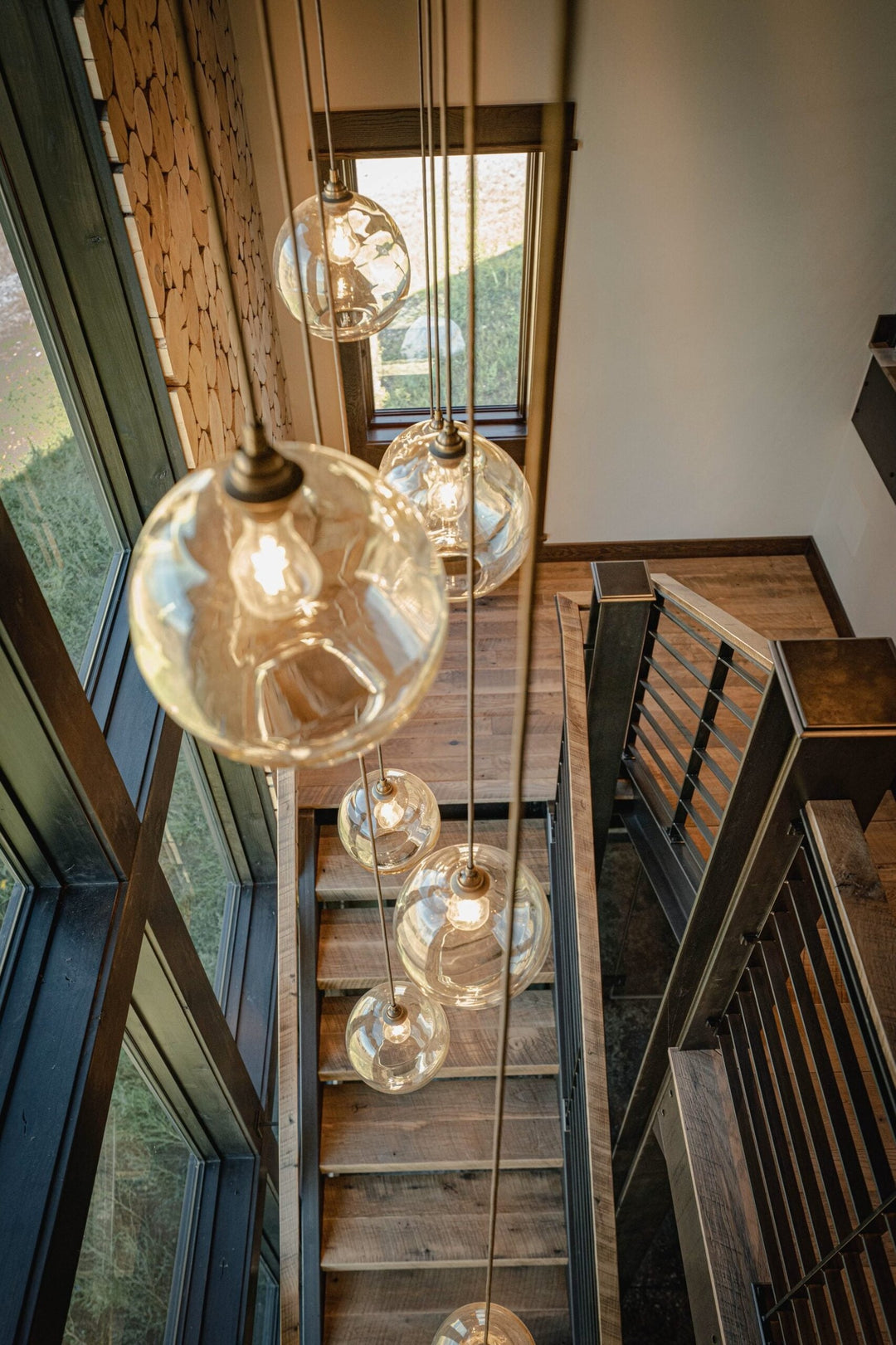 Terra Square Pendant Chandelier by Hammerton Studio in a styled interior
