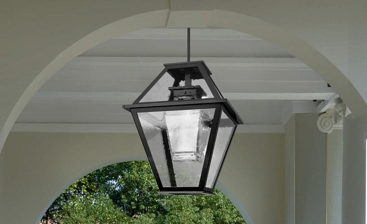 Terrace Outdoor Pendant by Hammerton Studio in a styled interior