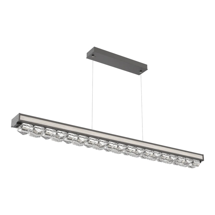 Tessera Linear Chandelier by Hammerton Studio in Graphite