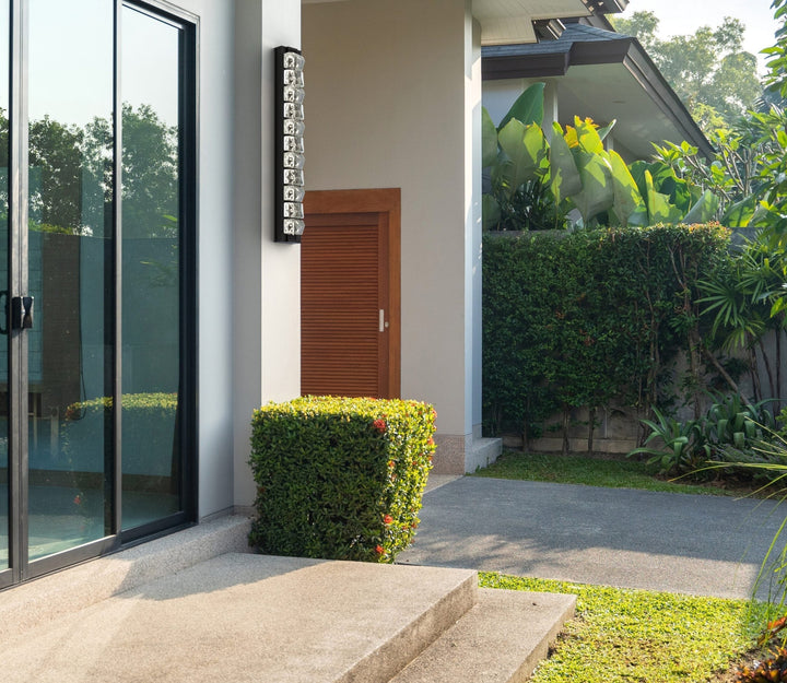 Tessera Outdoor Sconce by Hammerton Studio in a styled interior