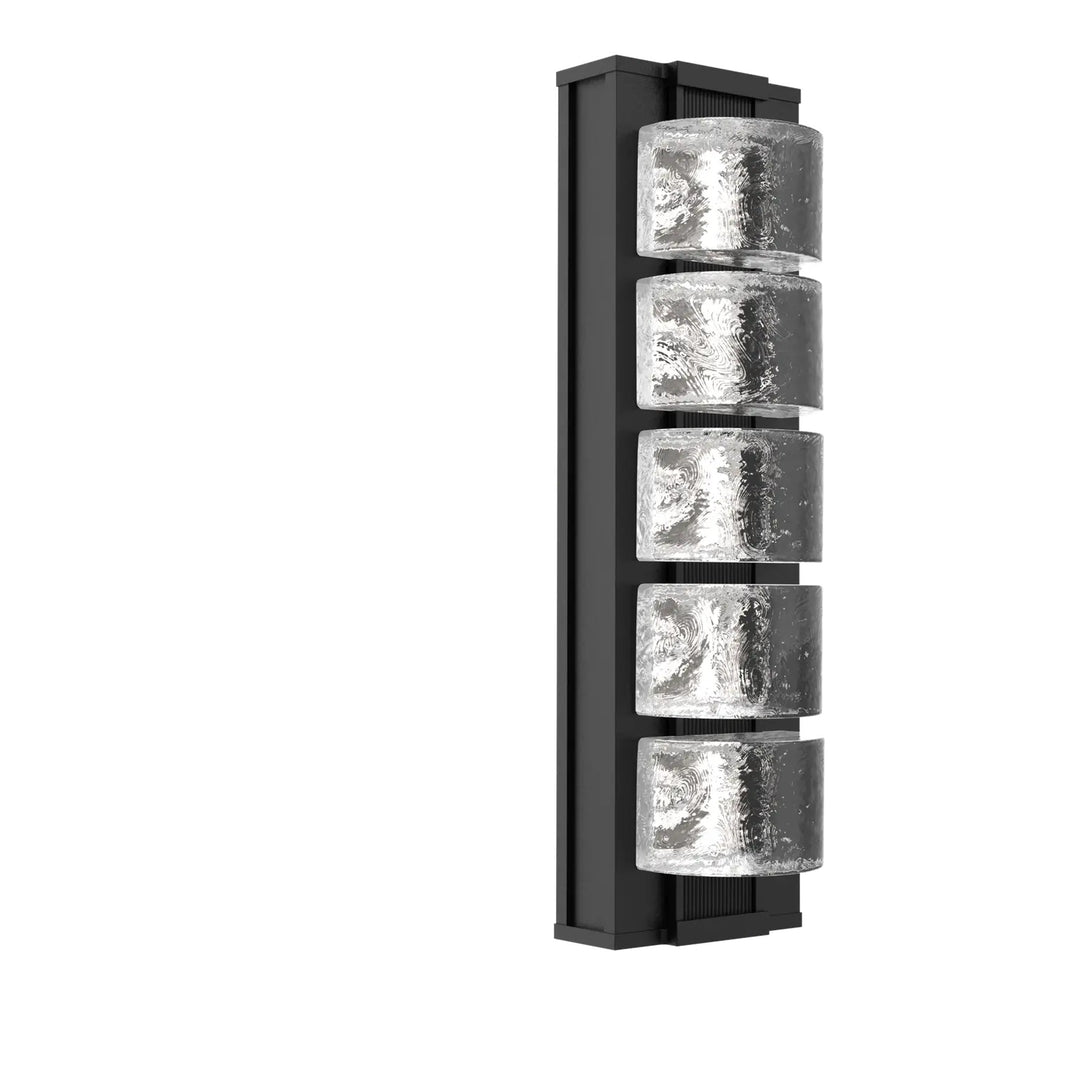 Tessera Outdoor Sconce by Hammerton Studio – Small in Textured Black