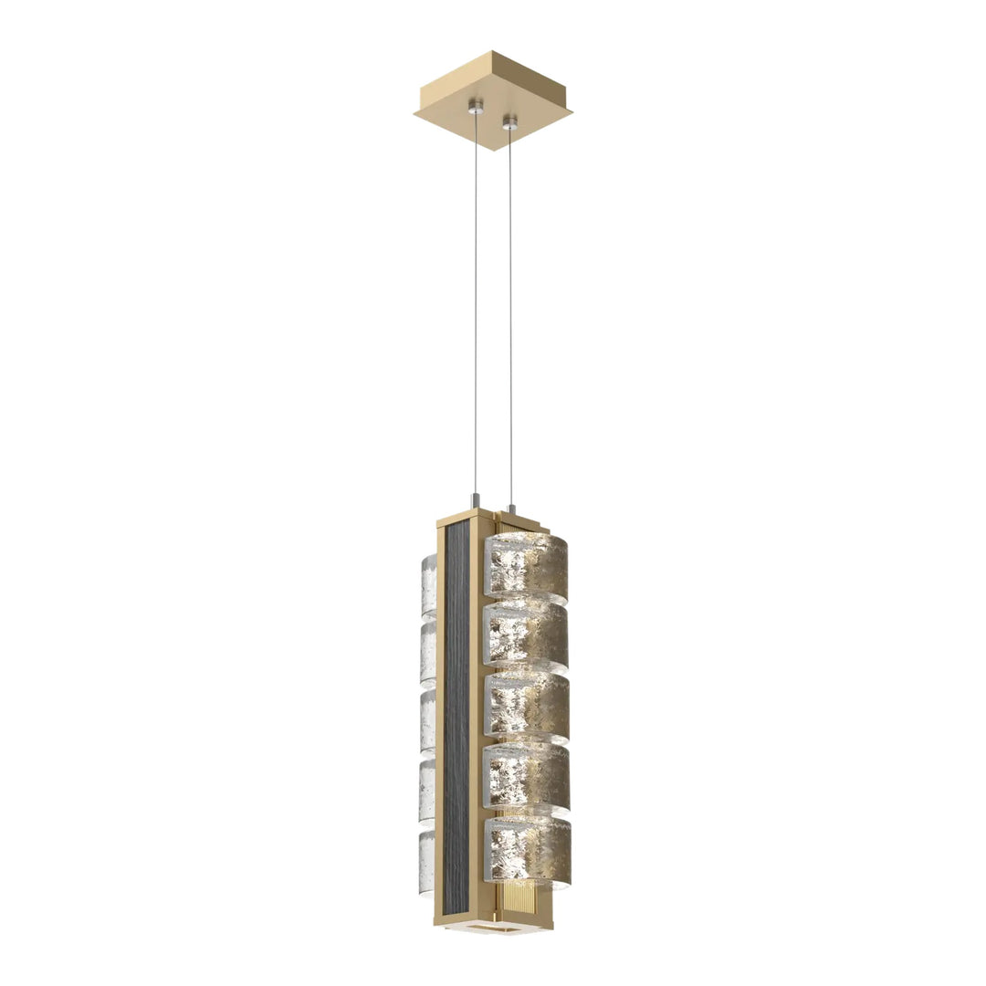 Tessera Pendant by Hammerton Studio – Medium in Gilded Brass