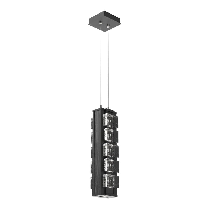 Tessera Pendant by Hammerton Studio – Medium in Matte Black with Pave motif