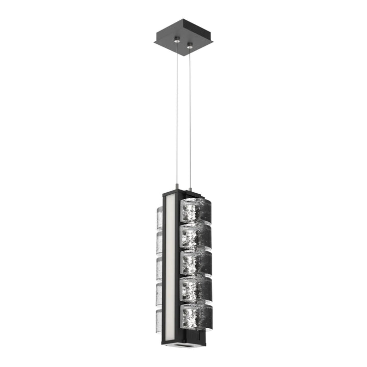 Tessera Pendant by Hammerton Studio – Medium in Matte Black with Salt White accent