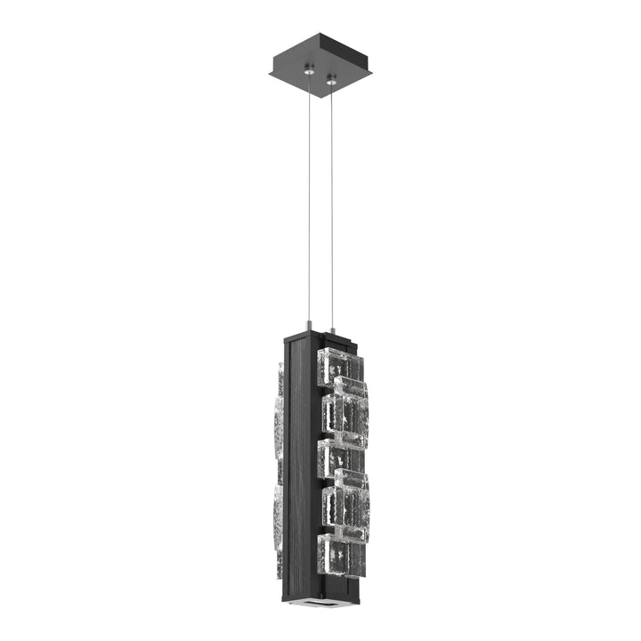 Tessera Pendant by Hammerton Studio – Medium in Matte Black with Tetro motif