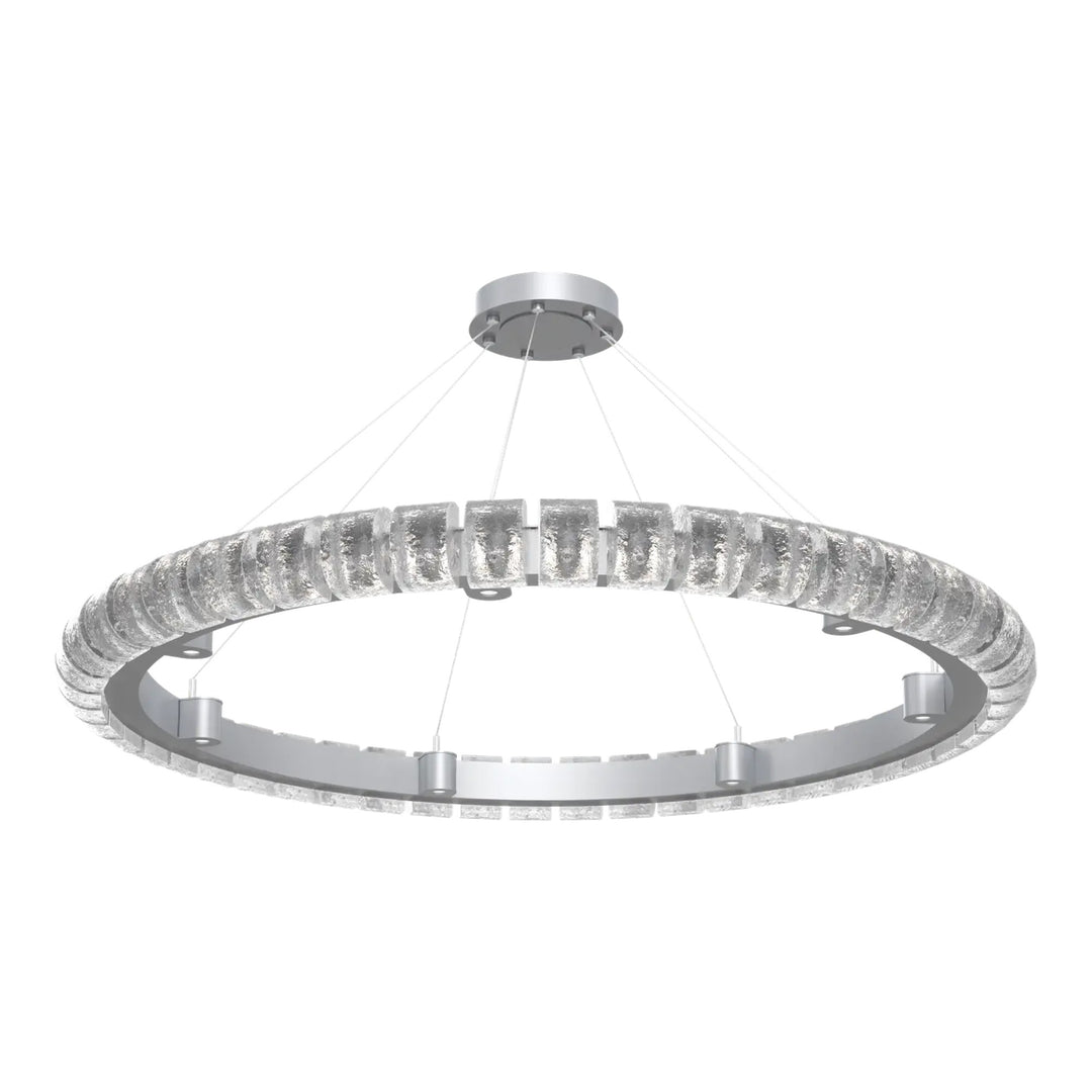 Tessera Ring Chandelier by Hammerton Studio – Large in Classic Silver