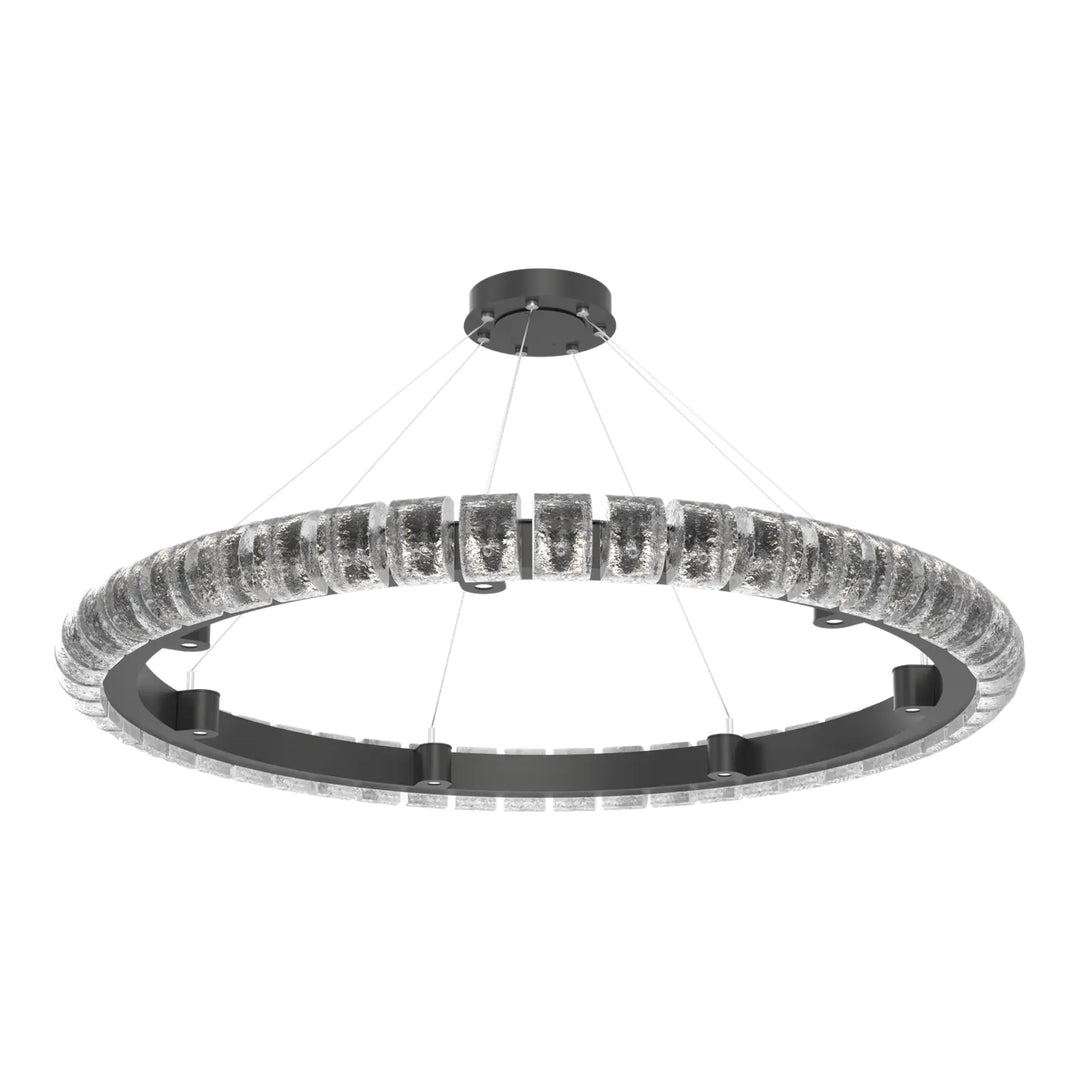 Tessera Ring Chandelier by Hammerton Studio – Large in Matte Black