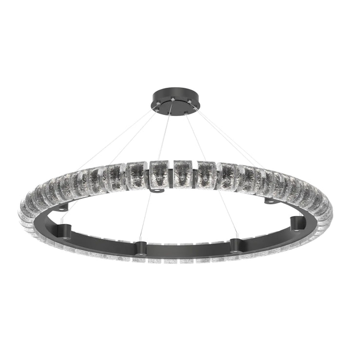 Tessera Ring Chandelier by Hammerton Studio – Large in Matte Black