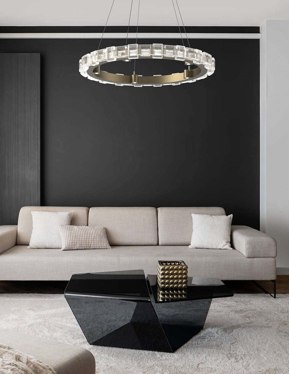 Tessera Ring Chandelier by Hammerton Studio in a styled interior