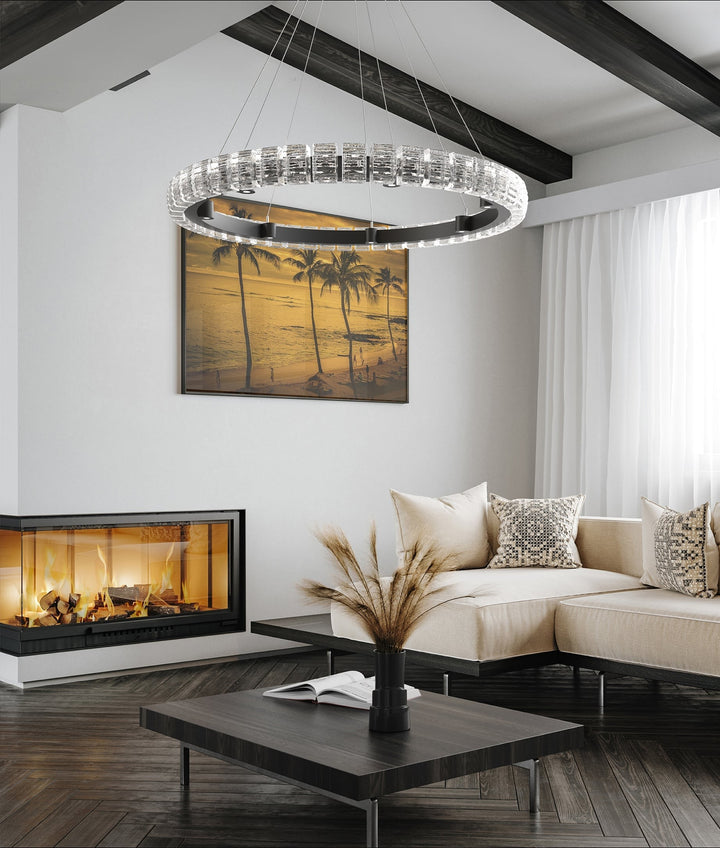 Tessera Ring Chandelier by Hammerton Studio in a styled interior