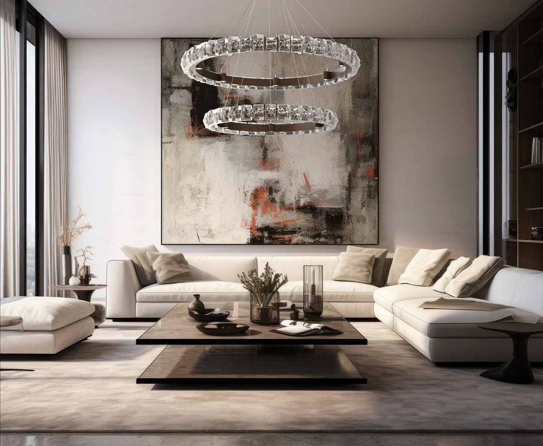 Tessera Ring Chandelier by Hammerton Studio in a styled interior