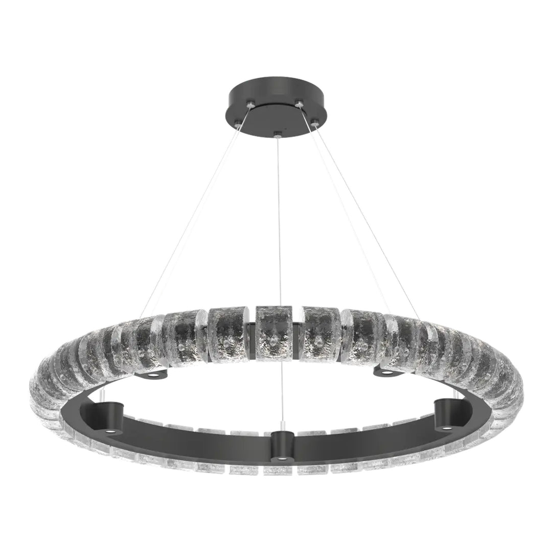 Tessera Ring Chandelier by Hammerton Studio – Medium in Matte Black