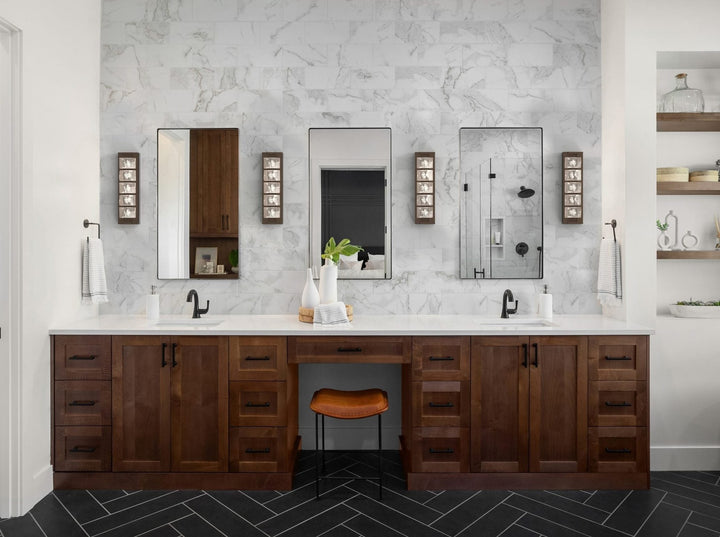 Tessera Sconce by Hammerton Studio in a styled interior