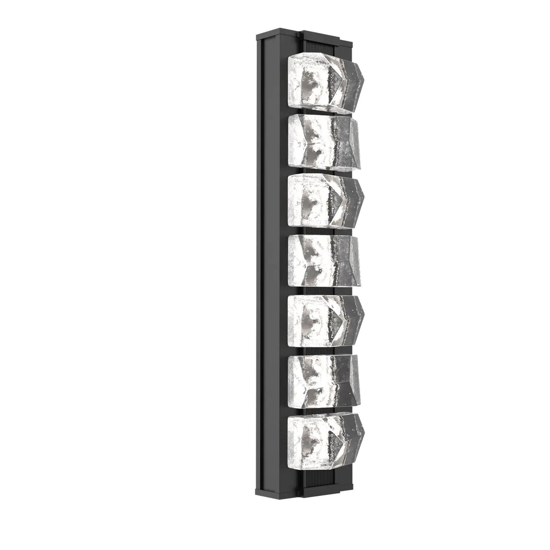 Tessera Sconce by Hammerton Studio – Medium in Matte Black with Matching Panel accent