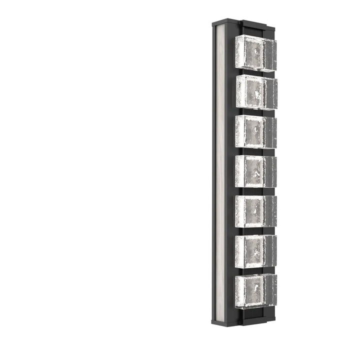 Tessera Sconce by Hammerton Studio – Medium in Matte Black with Pave motif
