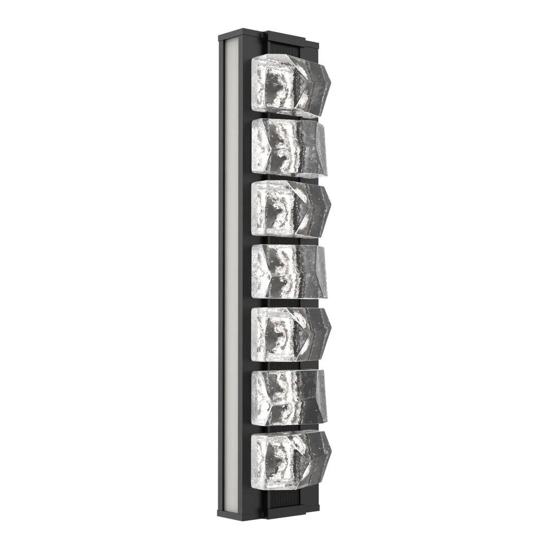 Tessera Sconce by Hammerton Studio – Medium in Matte Black with Salt White accent