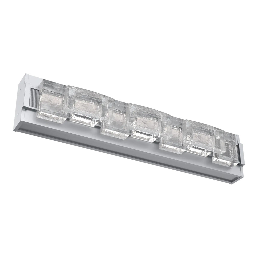 Tessera Vanity Sconce by Hammerton Studio – Medium in Classic Silver