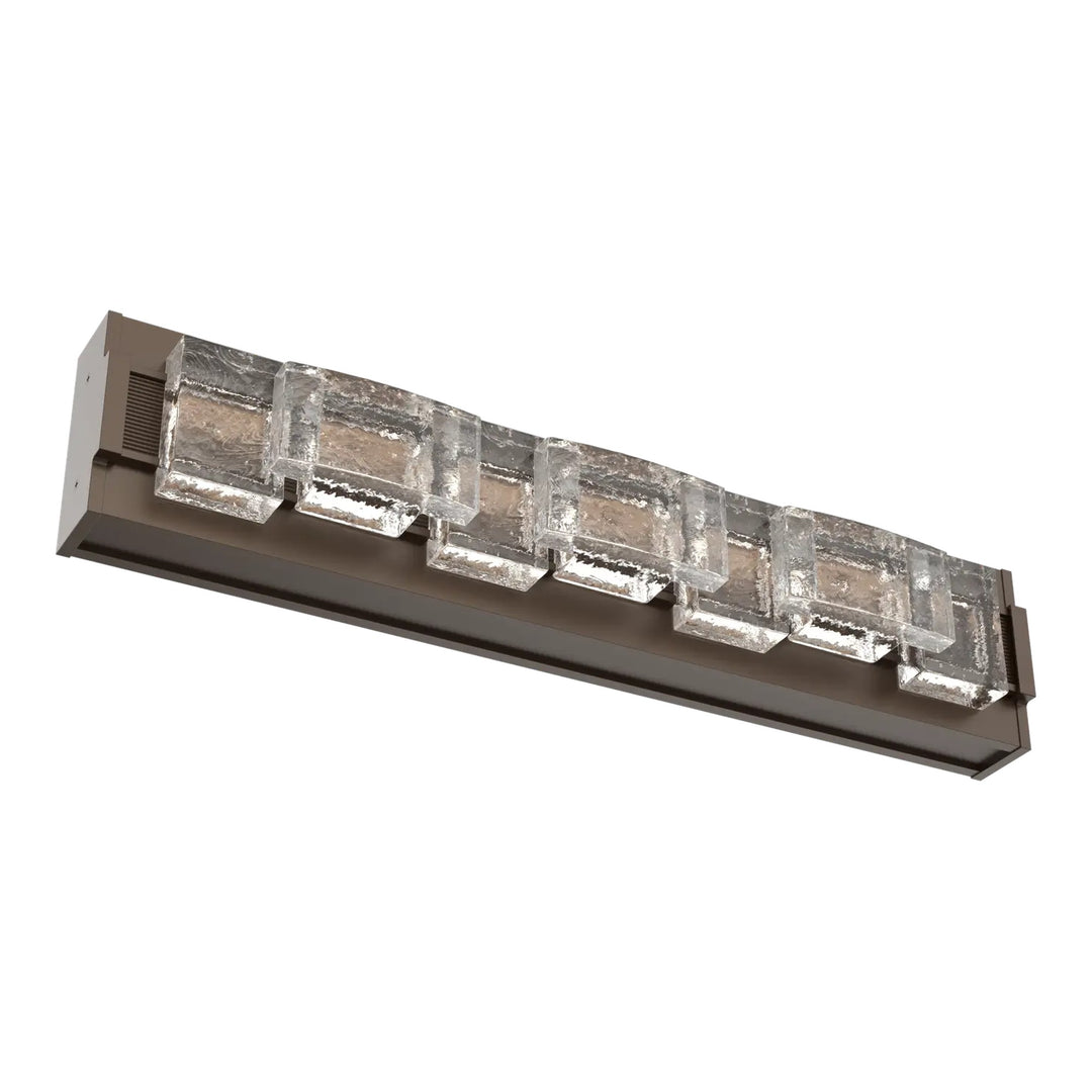 Tessera Vanity Sconce by Hammerton Studio – Medium in Flat Bronze