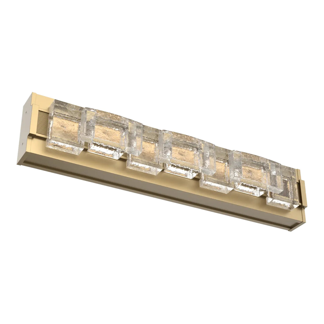 Tessera Vanity Sconce by Hammerton Studio – Medium in Gilded Brass