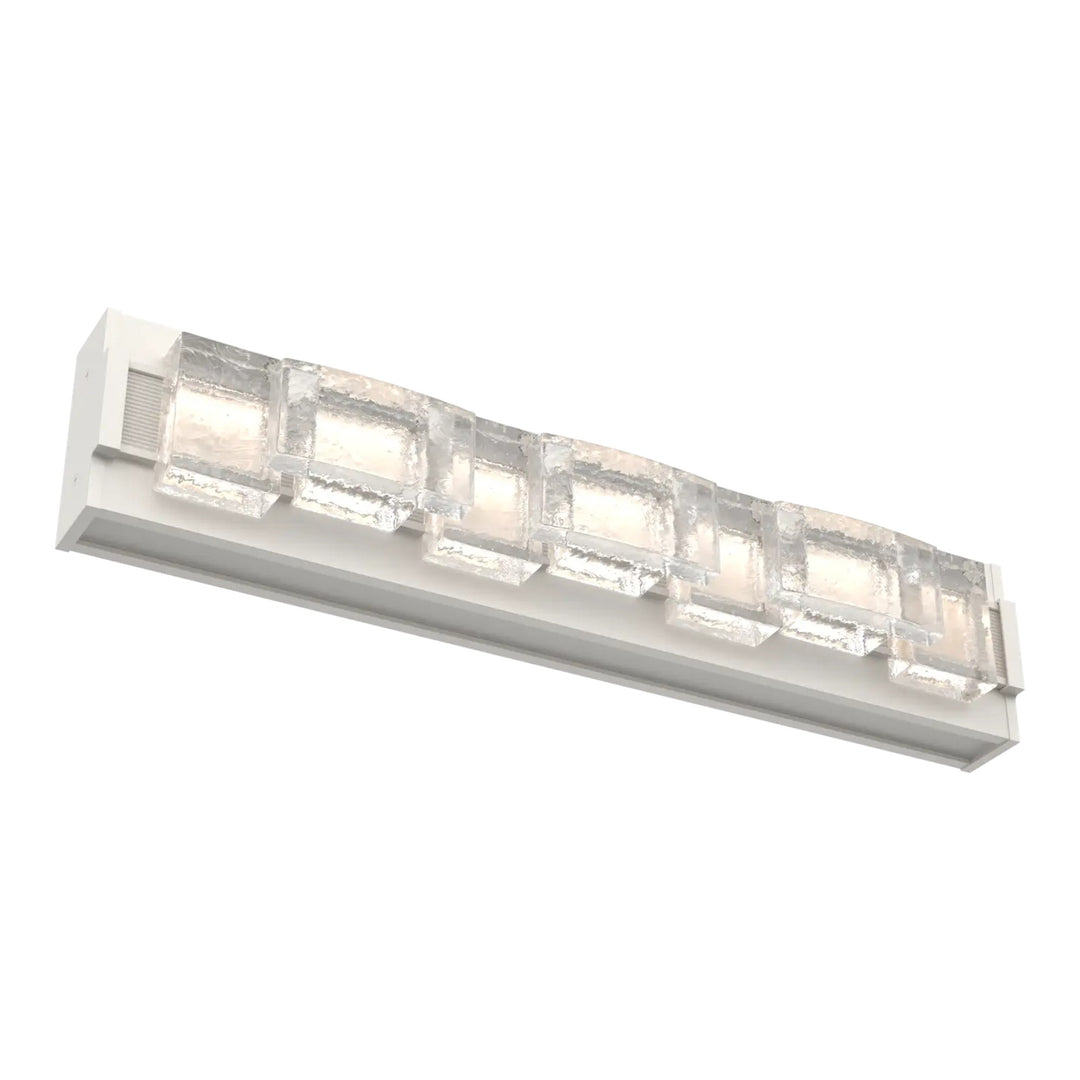 Tessera Vanity Sconce by Hammerton Studio – Medium in Salt White