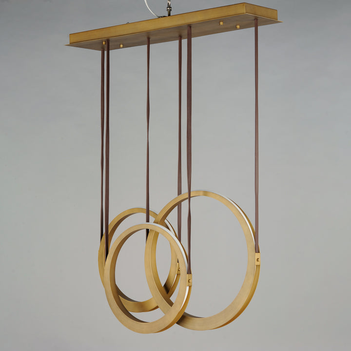 Tether 3-Light LED Pendant by ET2 Lighting, styled view 2