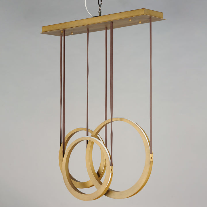 Tether 3-Light LED Pendant by ET2 Lighting, styled view 3