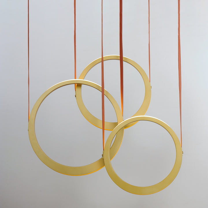 Tether 3-Light LED Pendant by ET2 Lighting, styled view 8