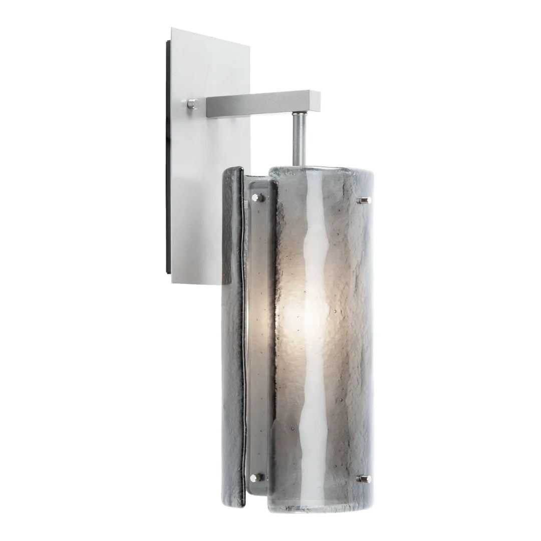 Textured Glass Arm Sconce by Hammerton Studio