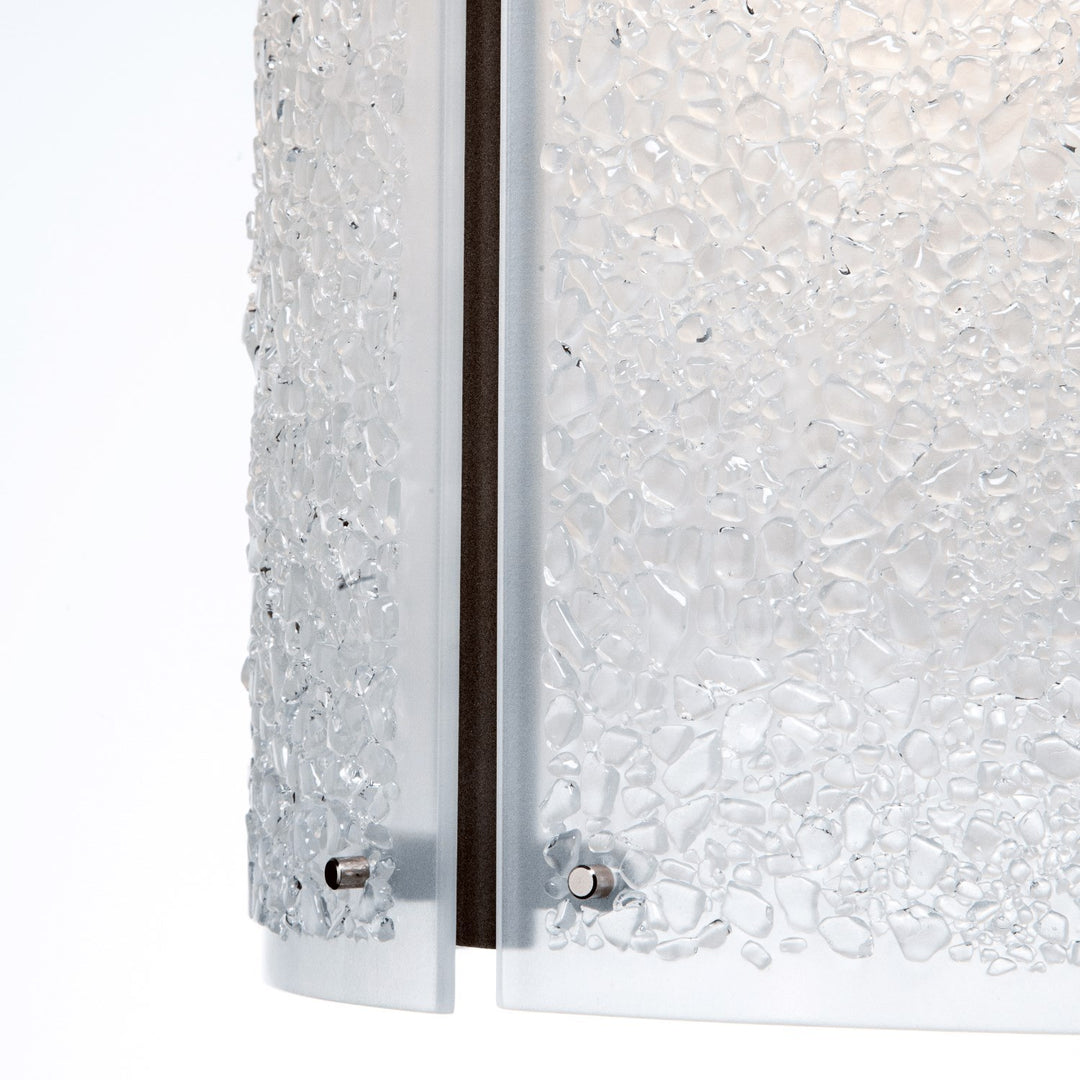 Textured Glass Large Pendant by Hammerton Studio in a styled interior