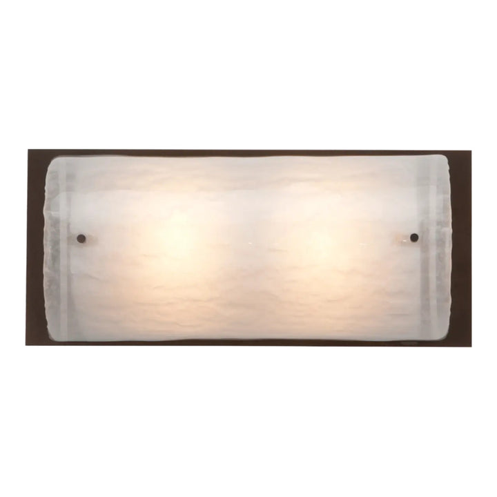 Textured Glass Vanity Sconce by Hammerton Studio