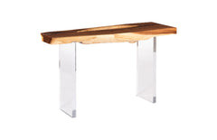 Floating Console Table with Acrylic Legs Phillips Collection
