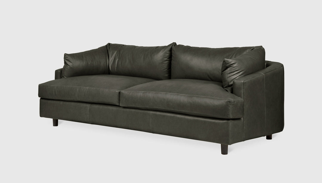 Thalia Sofa in Tucson Char Leather