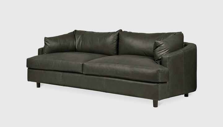 Thalia Sofa in Tucson Char Leather